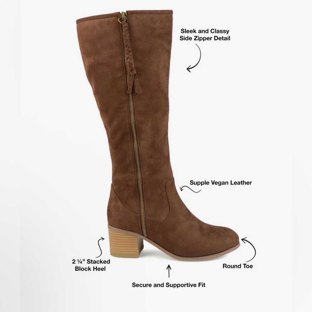 SANORA KNEE HIGH BOOTS IN WIDE CALF - Picture 4 of 5
